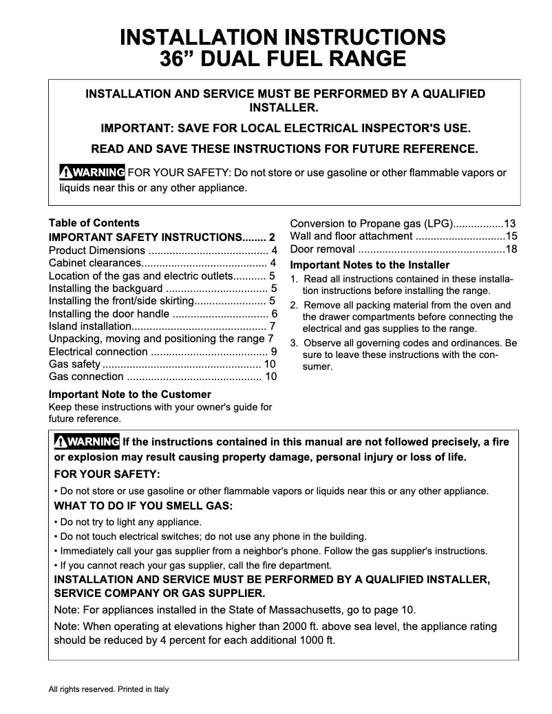 Image de la première page du manuel de l'appareil PCFD3668AF