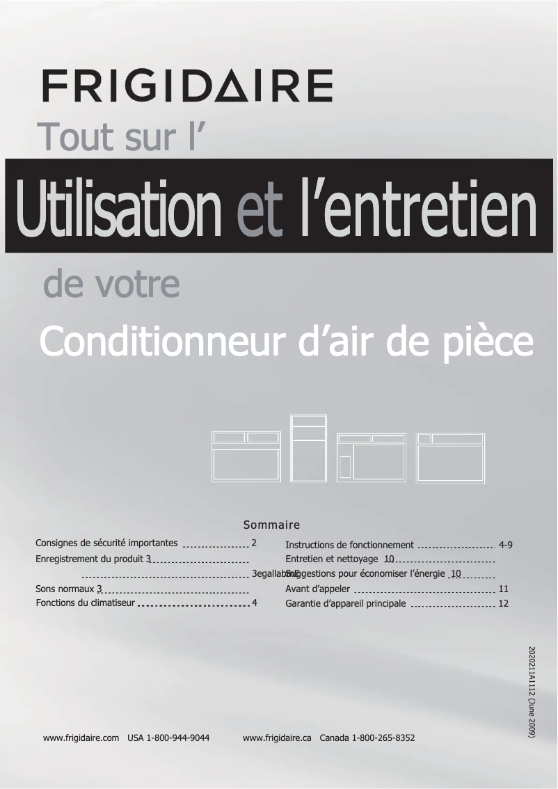 Image de la première page du manuel de l'appareil FRA086AT7