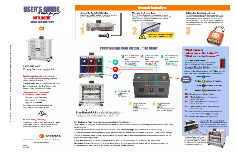 Page 1 de la notice Manuel utilisateur Bretford MDMLAP30BP