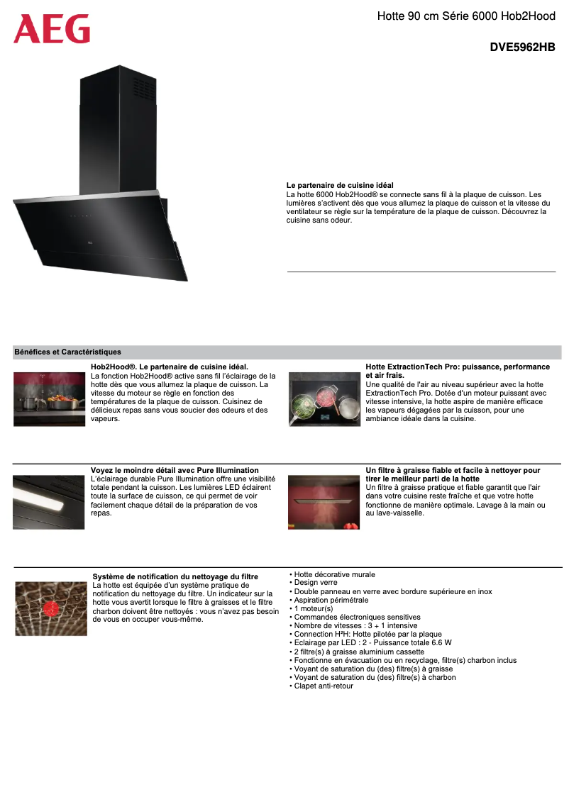 Página 1 del manual Manual de usuario AEG DVE5962HB