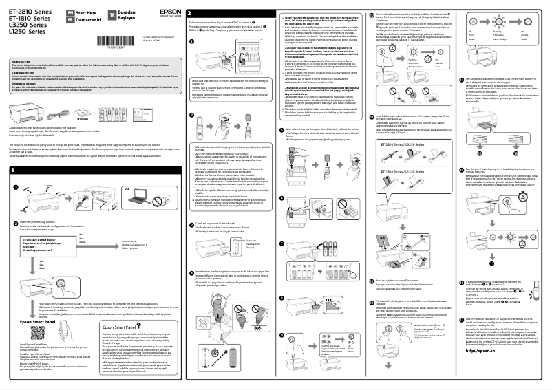 Page 1 de la notice Guide d'installation Epson EcoTank ET-2812