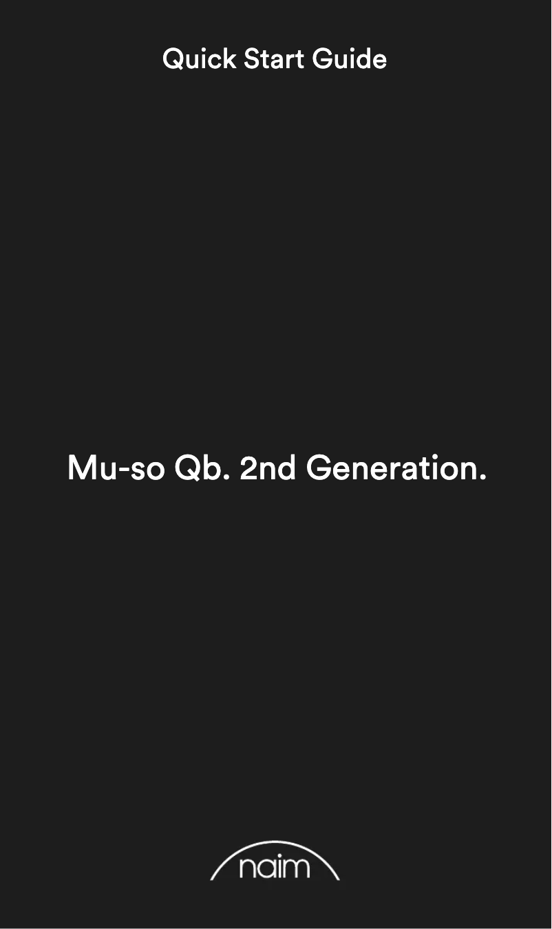 Page 1 de la notice Manuel utilisateur Naim Mu-so Qb