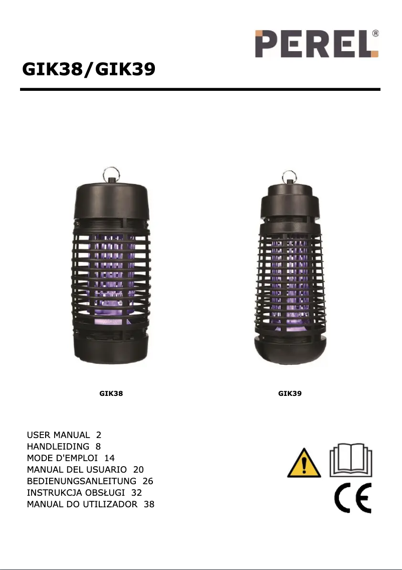 Page 1 de la notice Manuel utilisateur Perel GIK39