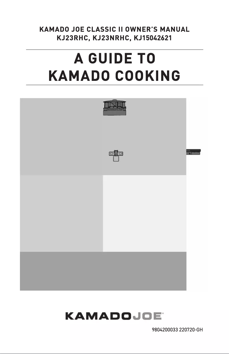 Image de la première page du manuel de l'appareil Classic Joe