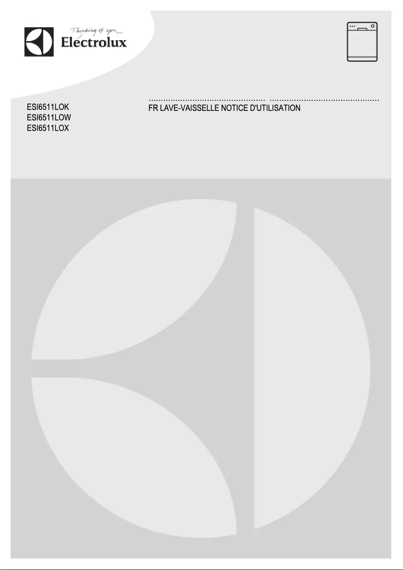 Image de la première page du manuel de l'appareil ESI6511LOK