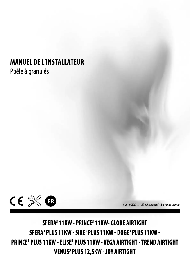 Page 1 de la notice Guide d'installation Cadel Sfera Plus 11