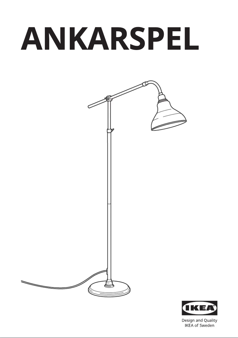 Page 1 de la notice Manuel utilisateur Ikea ANKARSPEL 404.943.25