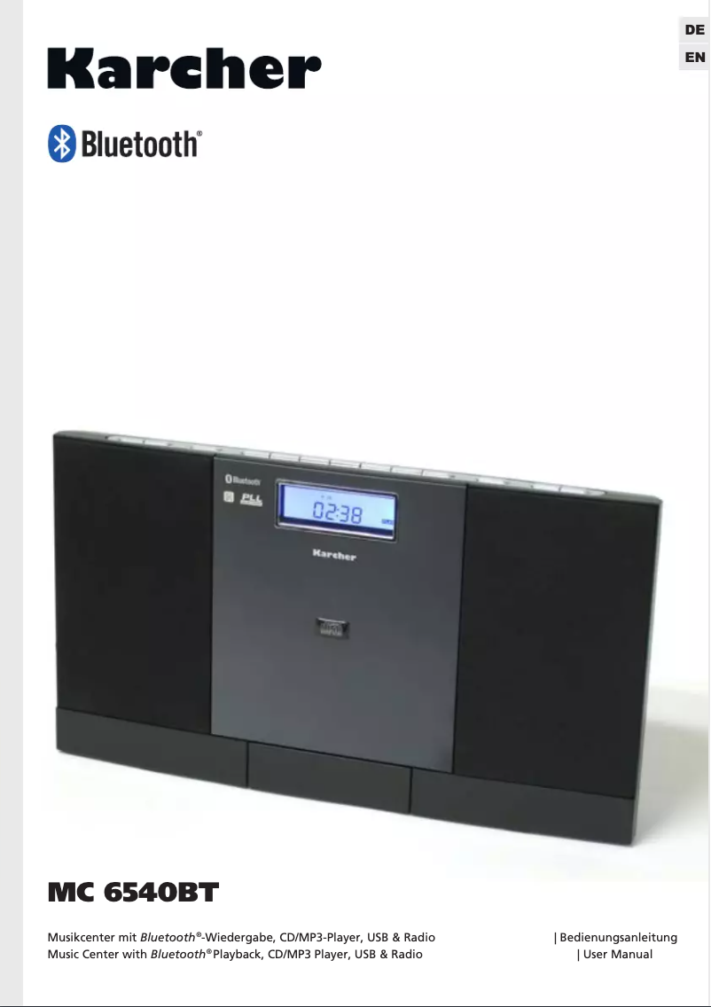 Image de la première page du manuel de l'appareil MC 6540BT