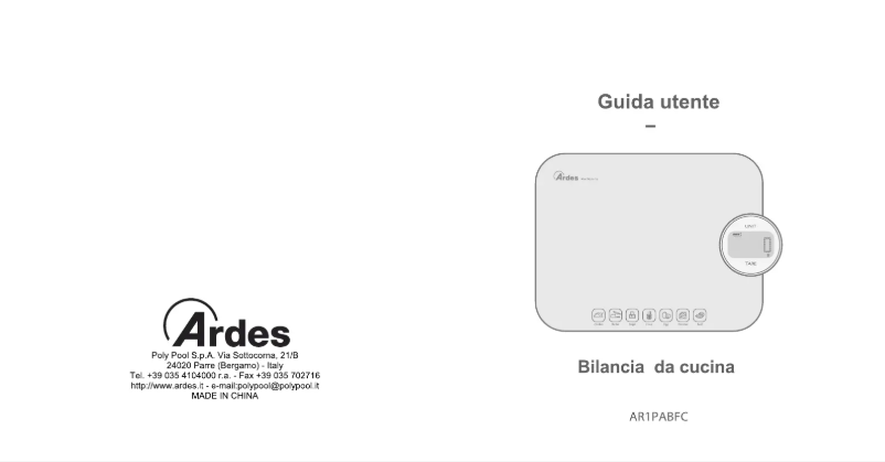 Página 1 del manual Manual de instrucciones Ardes AR1PABFC