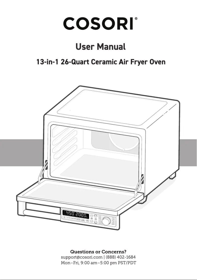 Page n°1 - Manuel utilisateur Cosori CCO-R251-SUS