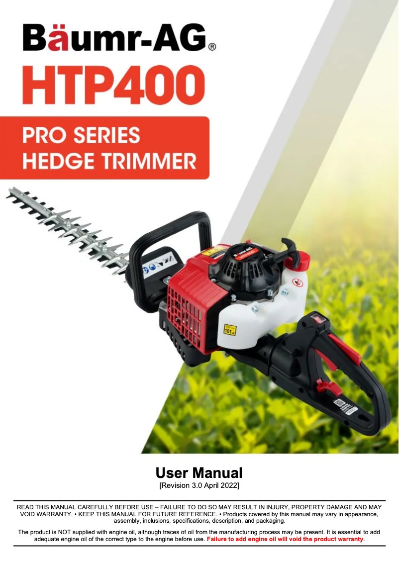 Página 1 del manual Manual de usuario Baumr-AG HTP400