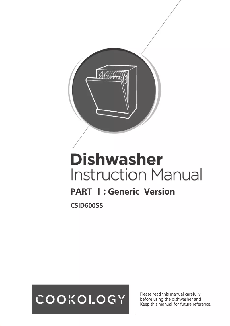 Page 1 de la notice Manuel utilisateur Cookology CSID601SS