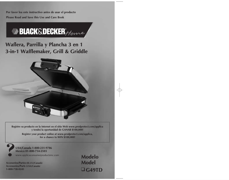 Page n°1 - Manuel utilisateur Black & Decker G49TD