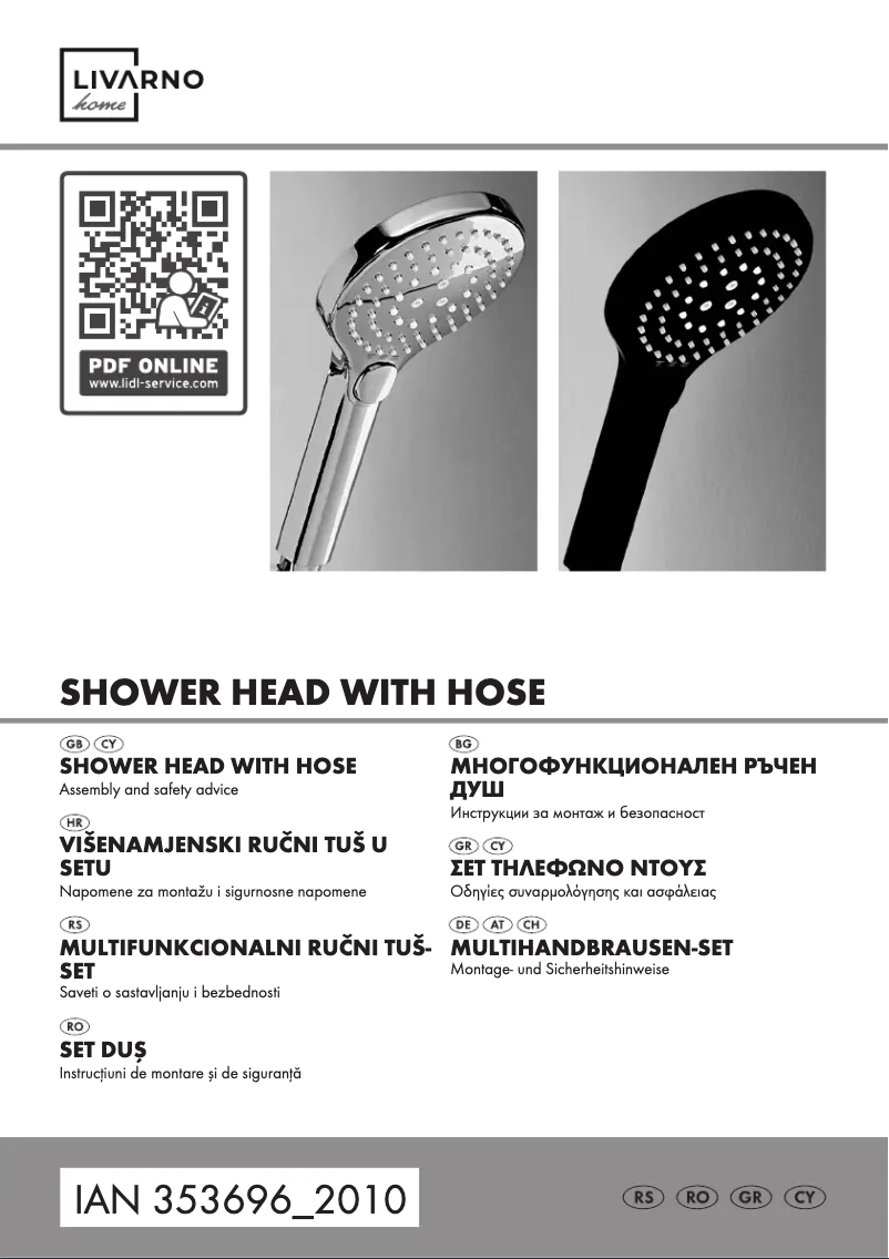 Page 1 de la notice Manuel utilisateur Livarno Lux IAN 353696