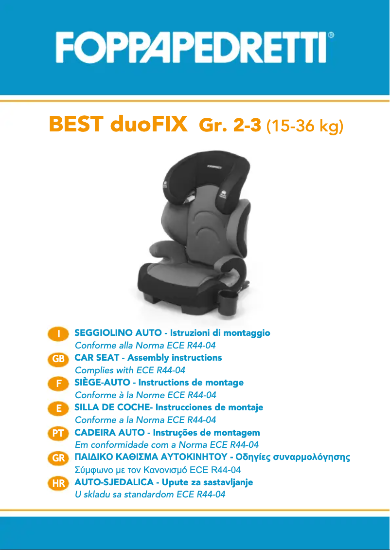 Image de la première page du manuel de l'appareil Best duoFIX