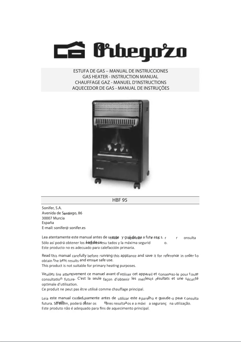 Image de la première page du manuel de l'appareil HBF 95