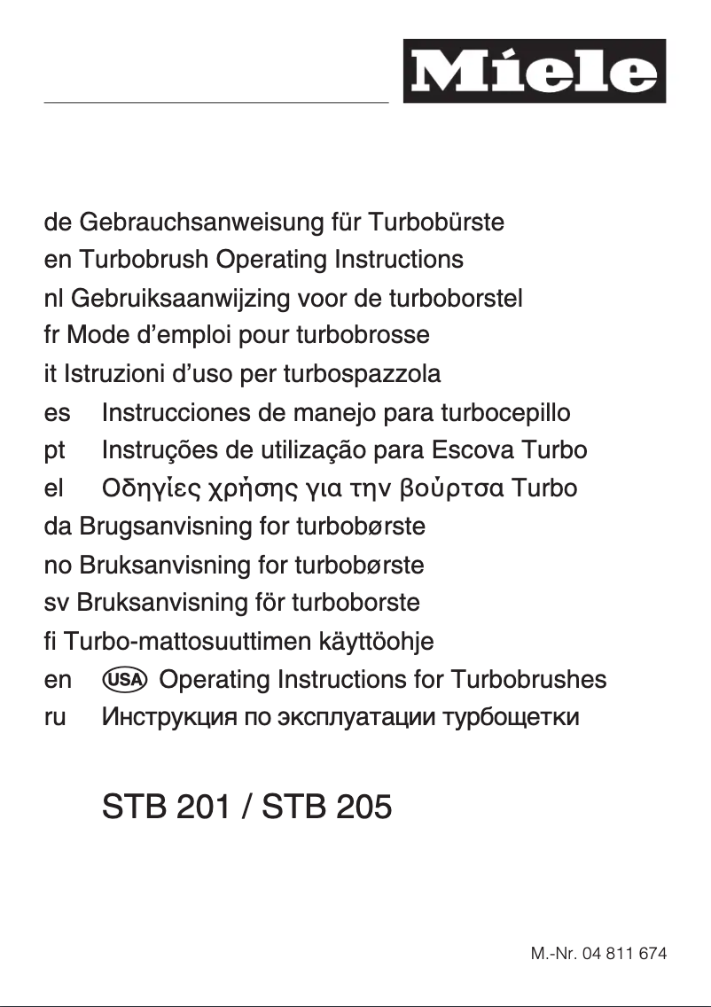 Page n°1 - Manuel utilisateur Miele S8 Cat & Dog