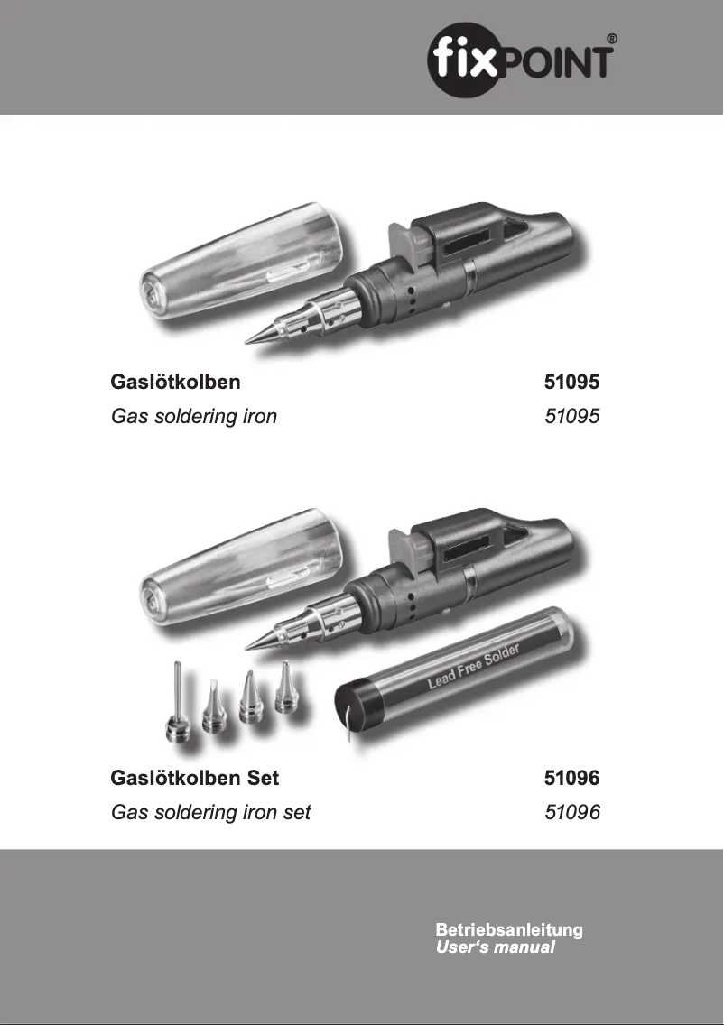 Page 1 de la notice Manuel utilisateur Fixpoint 51095