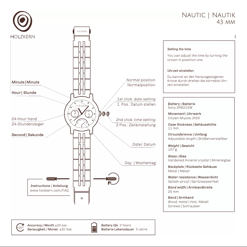Page n°1 - Manuel utilisateur Holzkern Palancar