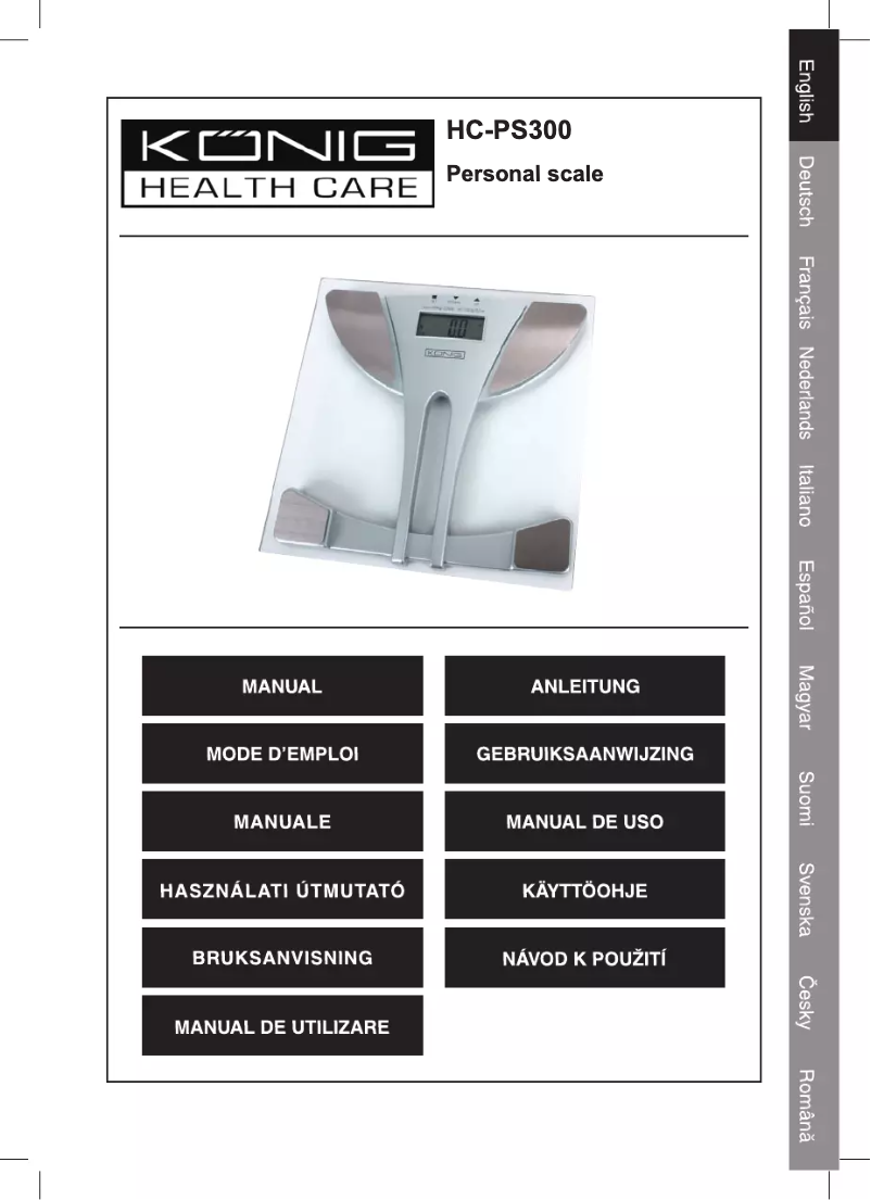 Page 1 de la notice Manuel utilisateur Konig HC-PS300