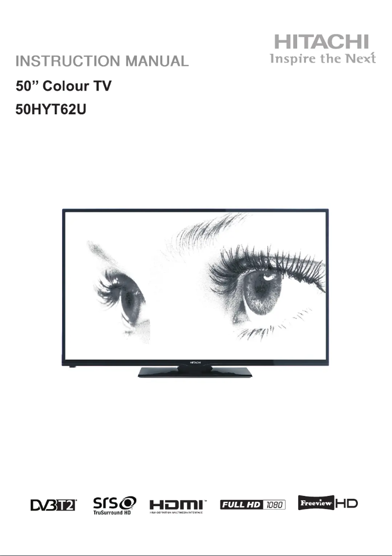 Image de la première page du manuel de l'appareil 50HYT62U