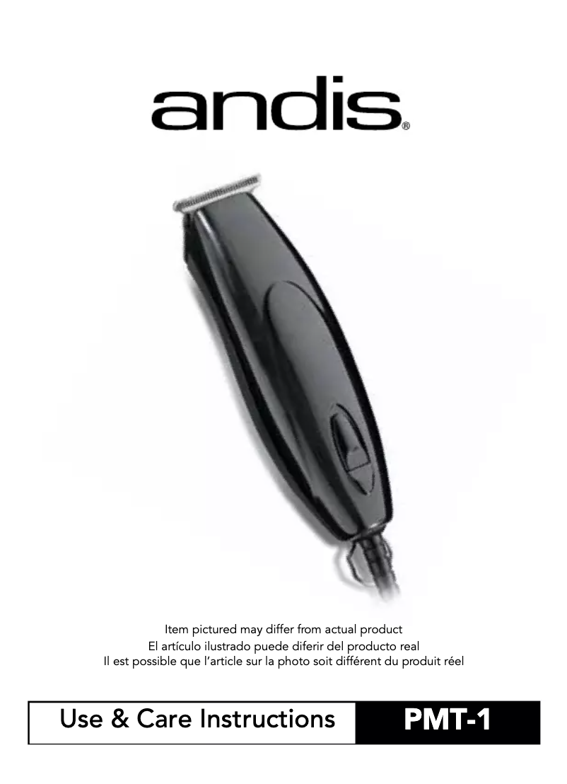 Page 1 de la notice Manuel utilisateur Andis PMT-1