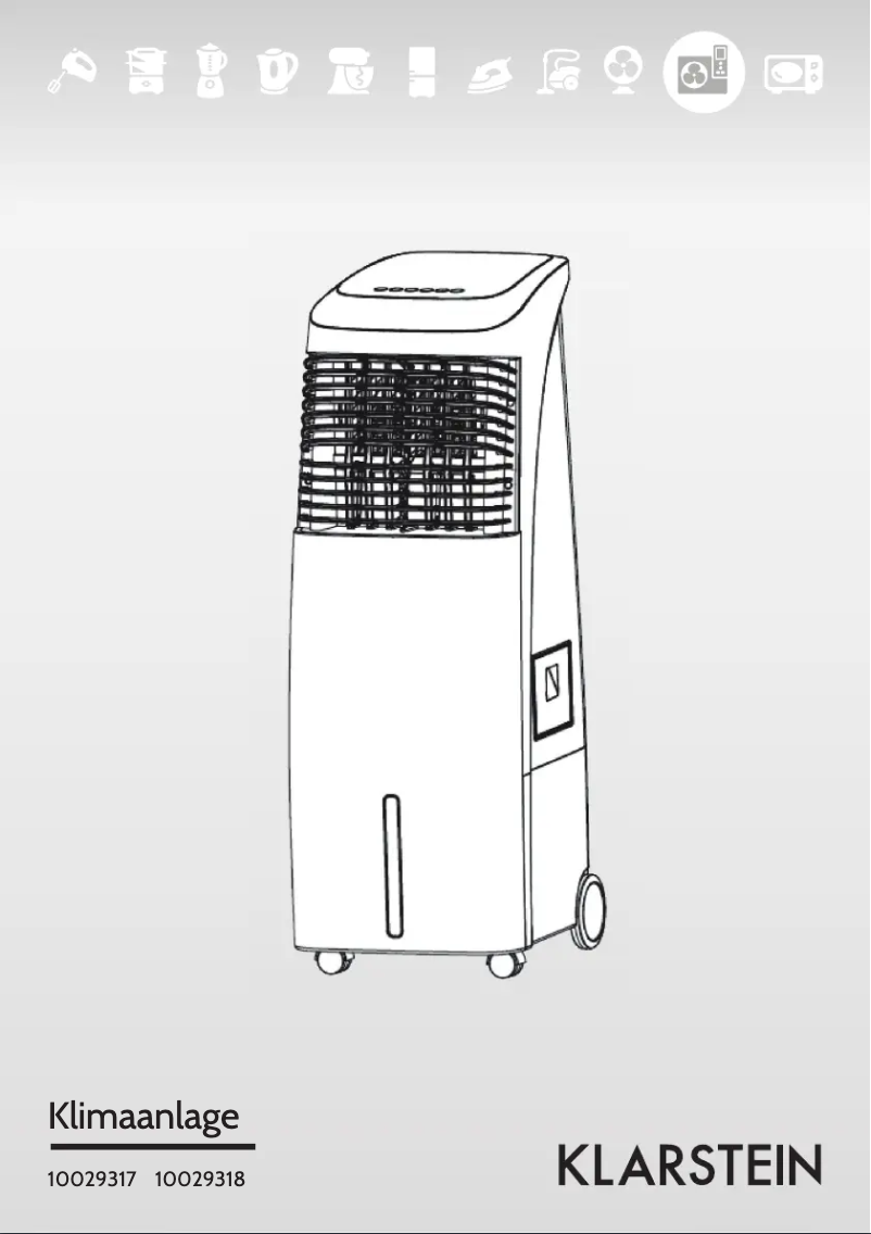 Page 1 de la notice Manuel utilisateur Klarstein 10029318