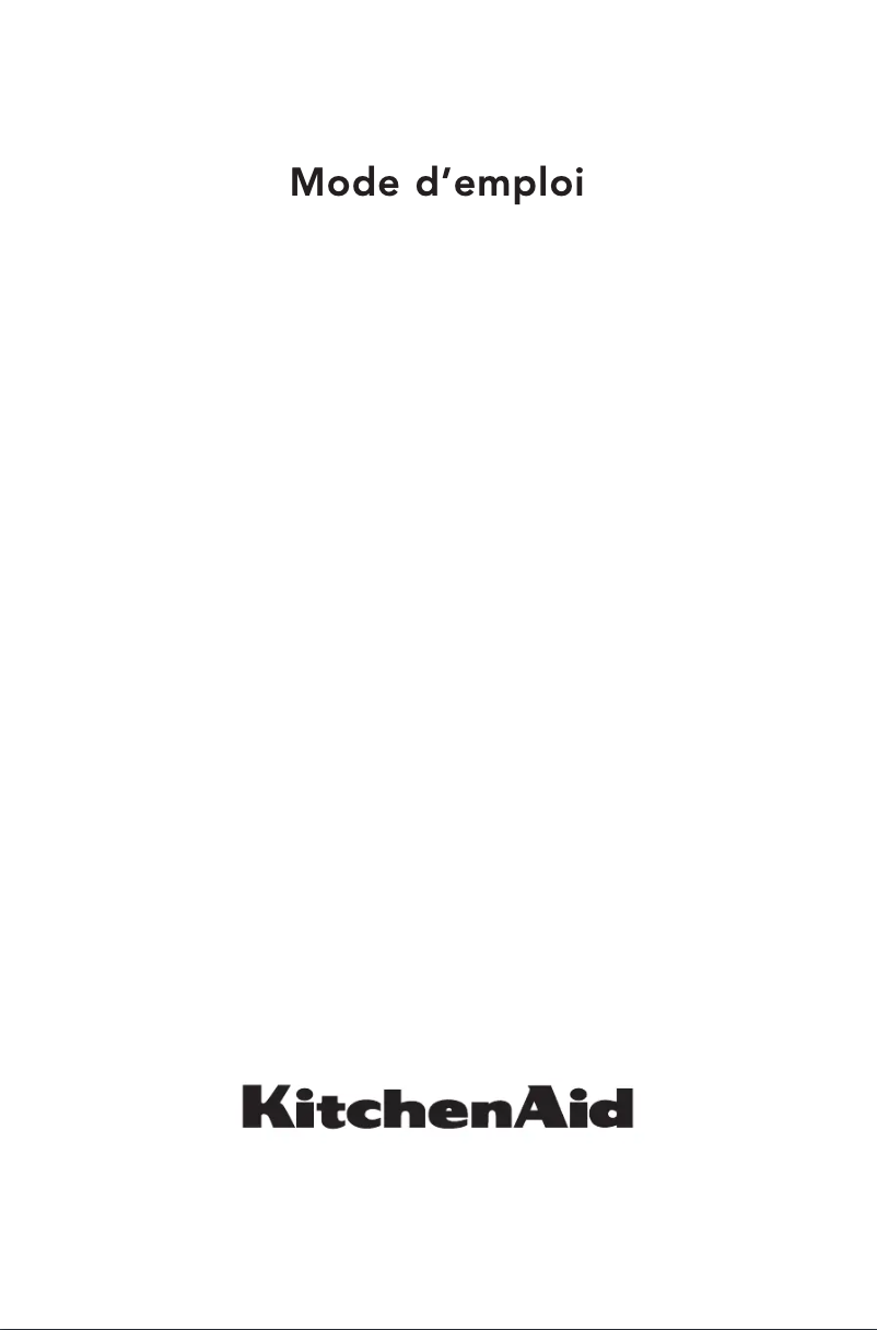 Page n°1 - Manuel utilisateur KitchenAid KHIP5 90510