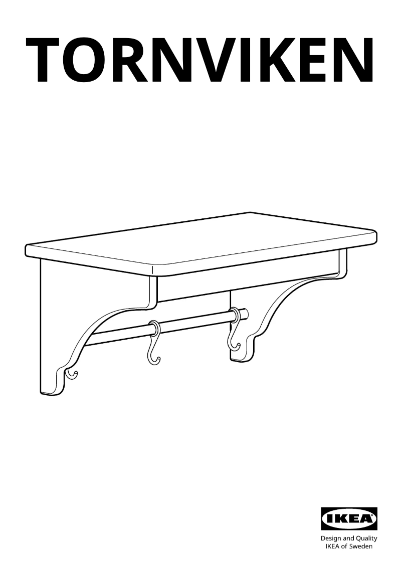 Page 1 de la notice Manuel utilisateur Ikea TORNVIKEN 804.022.58