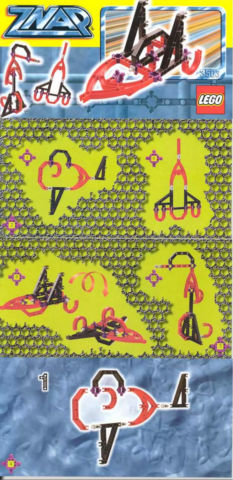 Page 1 de la notice Manuel utilisateur Lego Znap 3503