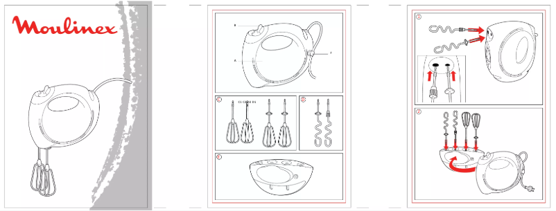 Page 1 de la notice Manuel utilisateur Moulinex Easy Max A BM5