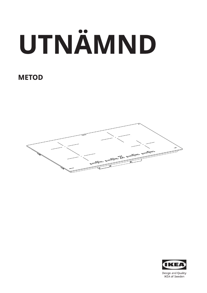 Page 1 de la notice Instructions / montage Ikea UTNÄMND