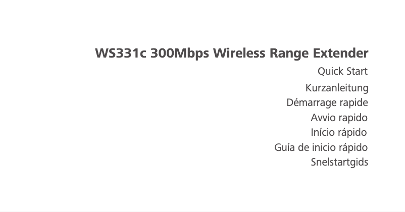Page n°1 - Manuel utilisateur Huawei WS331c