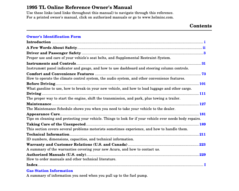 Image de la première page du manuel de l'appareil TL (1995)