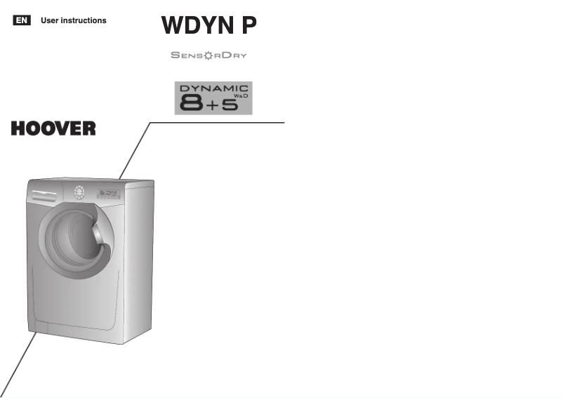 Page n°1 - Manuel utilisateur Hoover WDYN 9646P-AUS