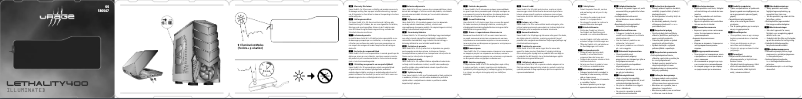Image de la première page du manuel de l'appareil uRage Lethality 400 Illuminated