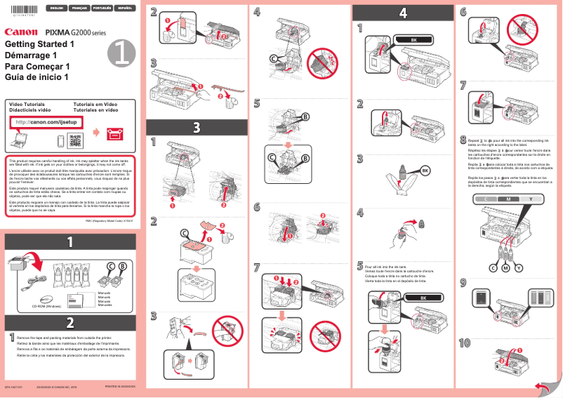 Page 1 de la notice Manuel utilisateur Canon PIXMA G2100