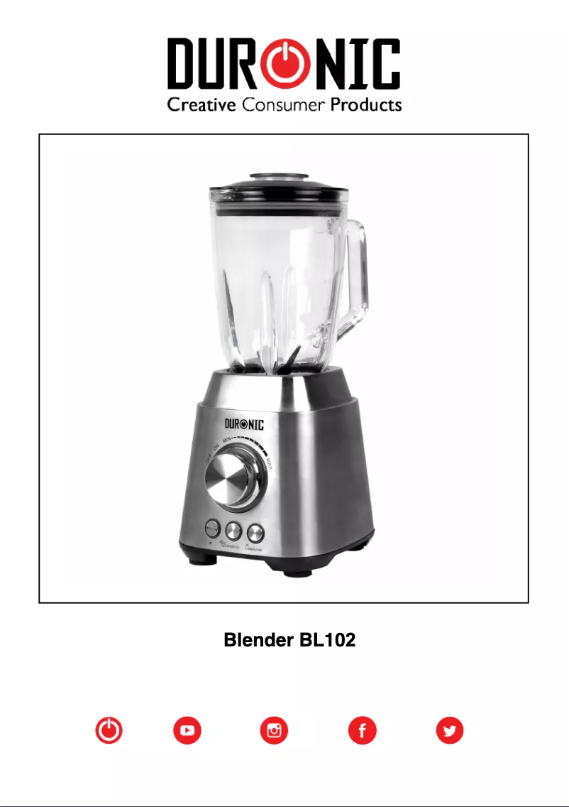 Image de la première page du manuel de l'appareil BL102