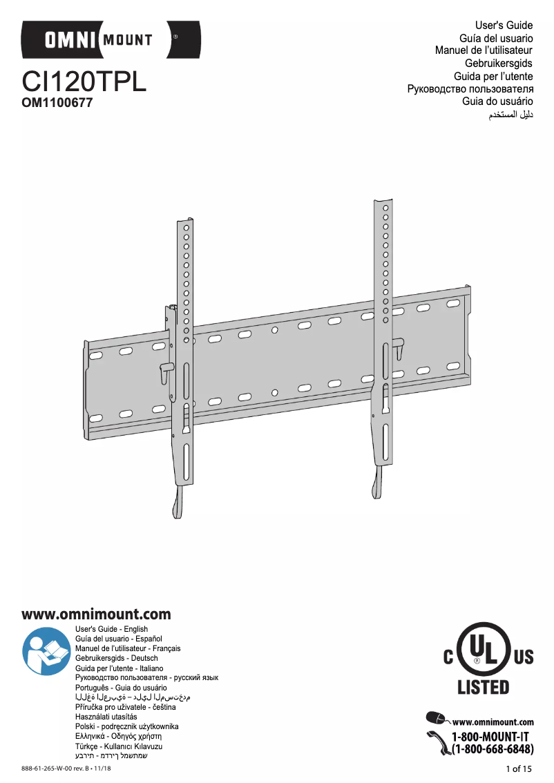 Image de la première page du manuel de l'appareil CI120TPL