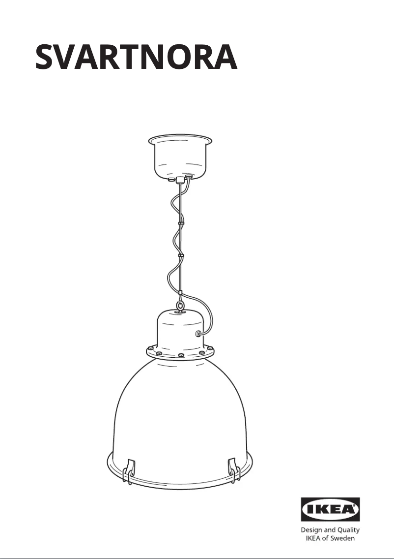 Page 1 de la notice Manuel utilisateur Ikea SVARTNORA 505.242.75