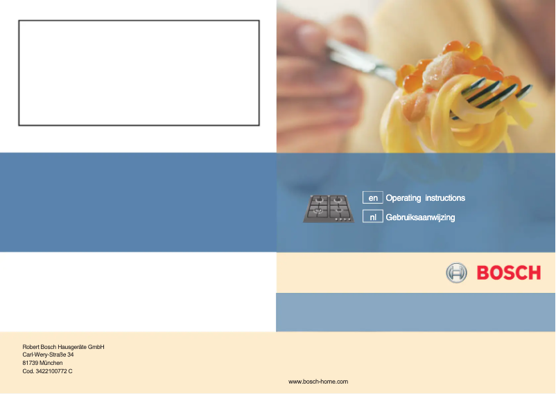 Page 1 de la notice Manuel utilisateur Bosch PPQ726B90N