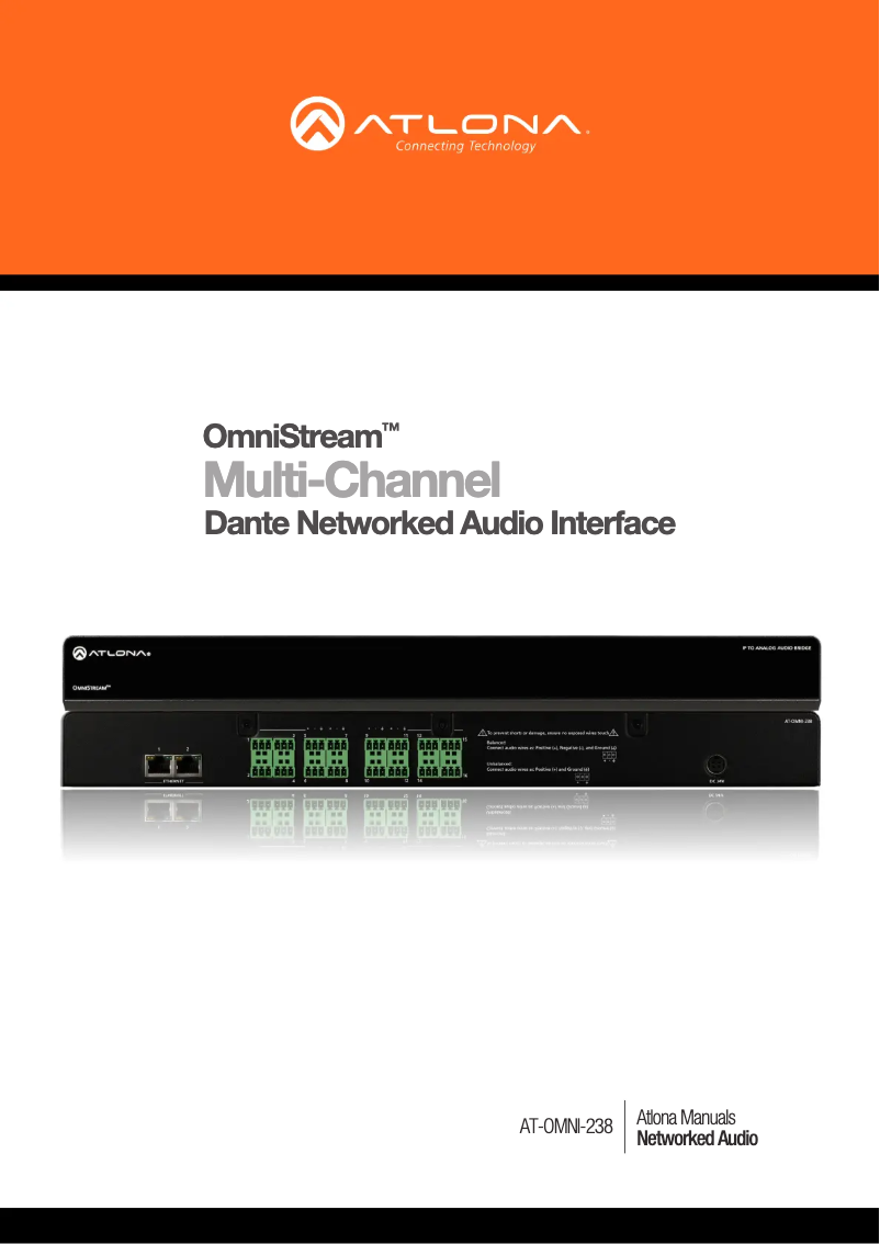 Image de la première page du manuel de l'appareil AT-OMNI-238