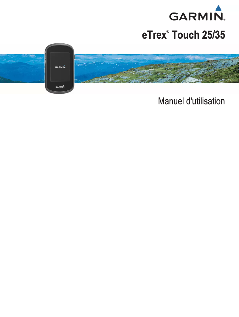 Page n°1 - Manuel utilisateur Garmin eTrex Touch 25