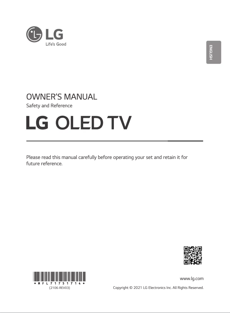 Page n°1 - Manuel utilisateur LG OLED48C1PVB