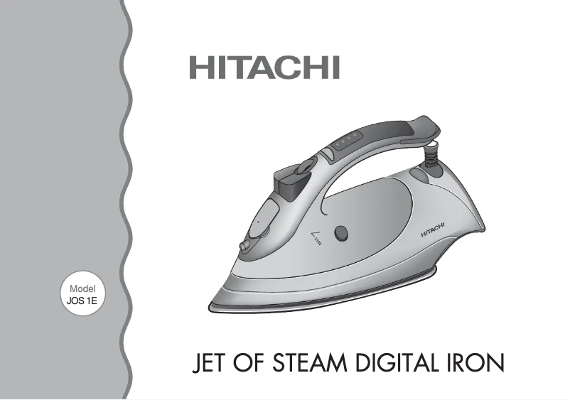 Page 1 de la notice Manuel utilisateur Hitachi JOS1E