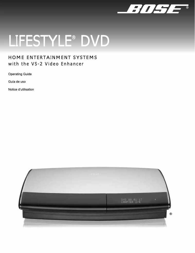 Image de la première page du manuel de l'appareil Lifestyle 38