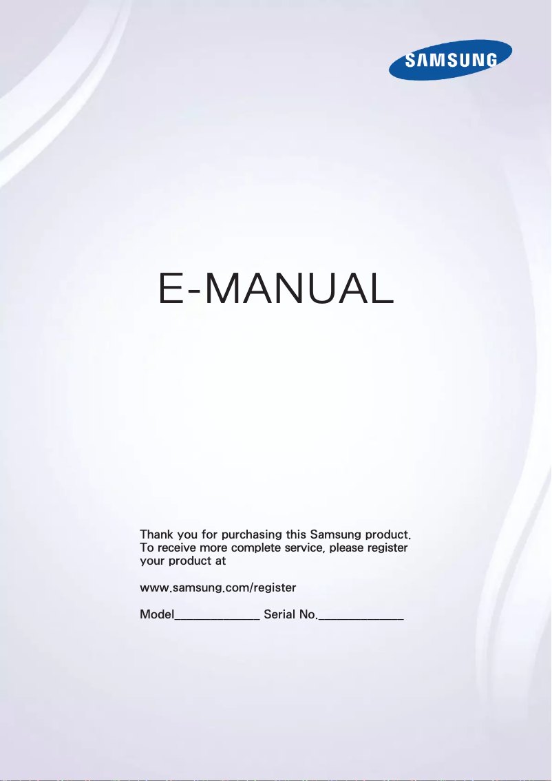Page n°1 - Manuel utilisateur Samsung UA40J5505AK