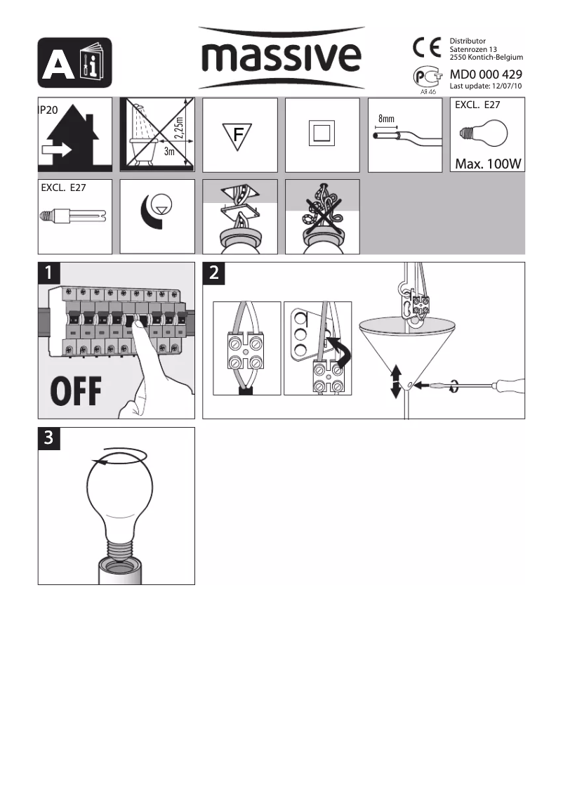 Image de la première page du manuel de l'appareil Pire