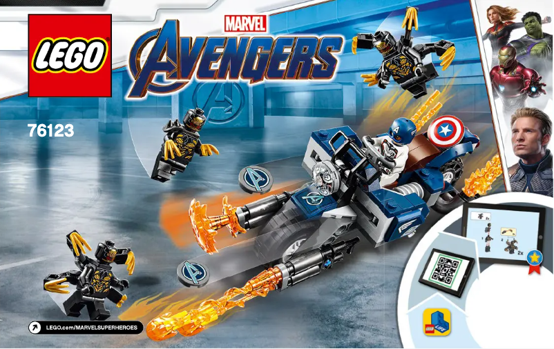 Page 1 de la notice Manuel utilisateur Lego Marvel Super Heroes 76123