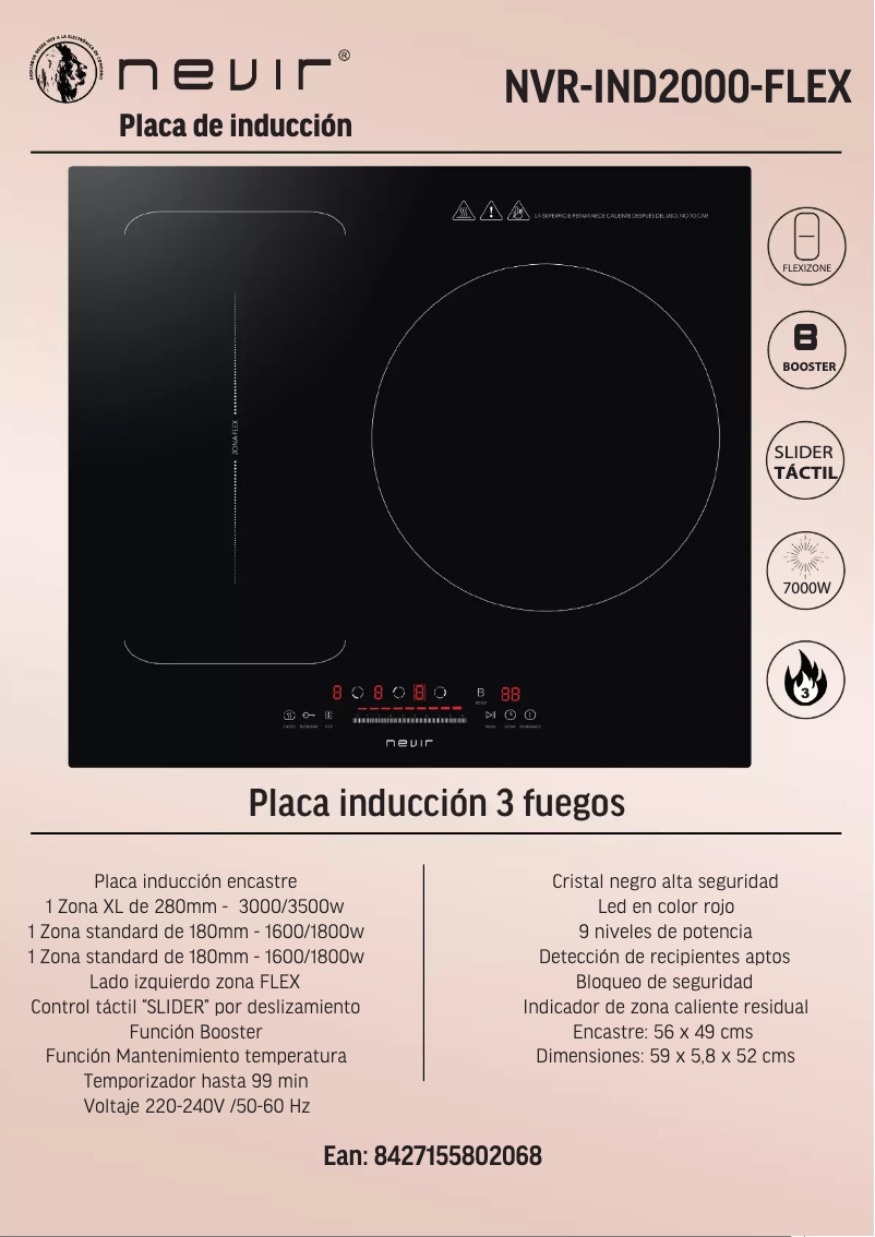 Page n°1 - Manuel utilisateur Nevir NVR-IND2000FLEX